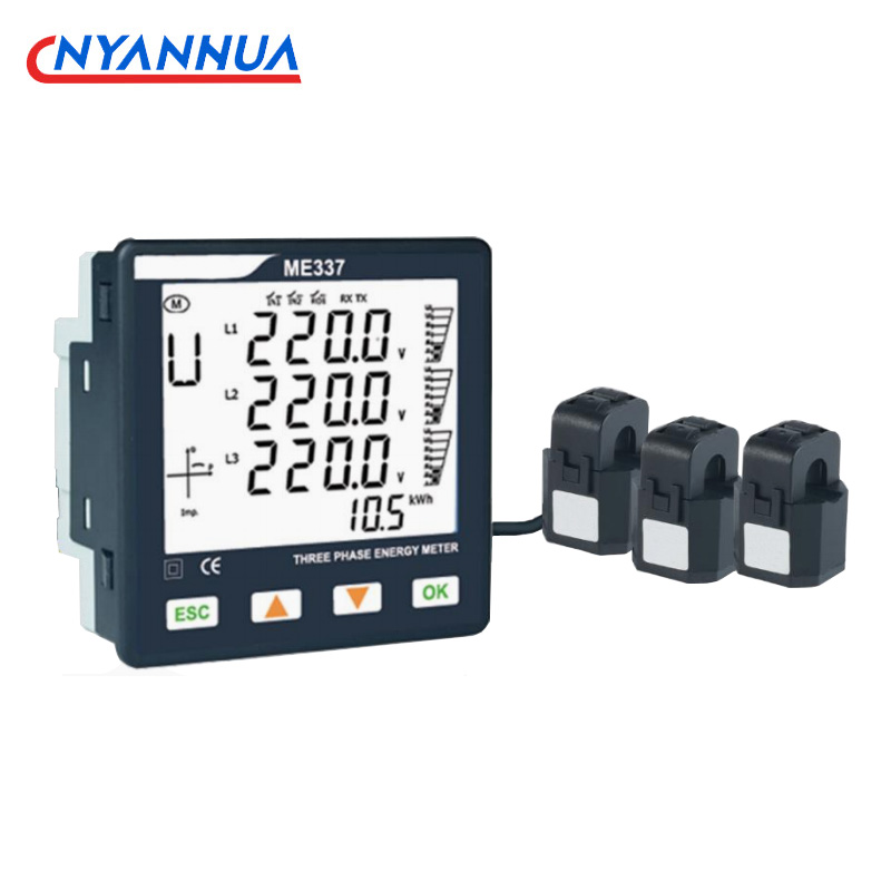 에너지 소비 계량기 AC220V 패널 유형 다기능 3  - Diy Electronics Store 리뷰 및 가격