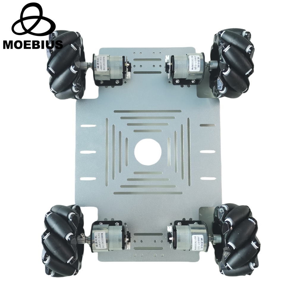Diy Robot Electronics Kit - 25KG 하중 4륜구동 메카넘 휠 로봇