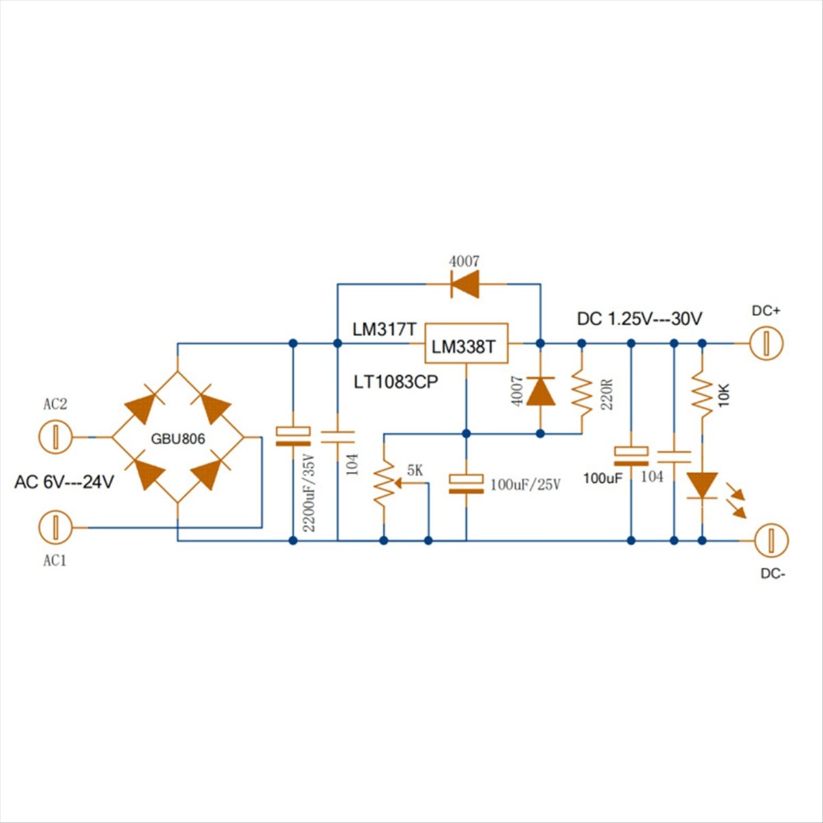조절 가능한 선형 전압 조정 전원 공급 장치 보드 LM - Diy Electronics Filament 리뷰 및 가격