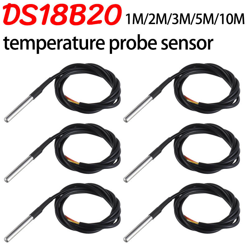 방수 케이블 프로브 온도 센서, DS18B20 스테인리 - Diy Electronics Tools 리뷰 및 가격
