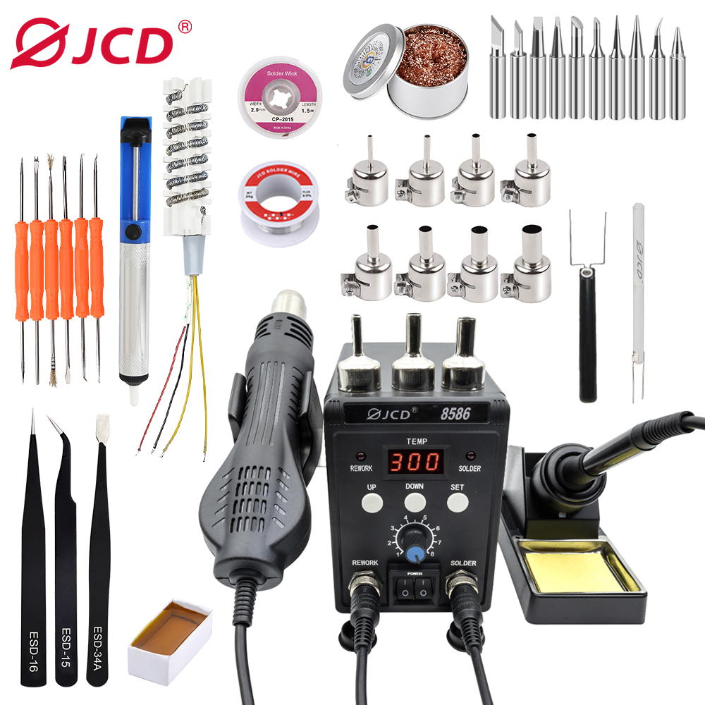 JCD 2 in 1 납땜 스테이션 8586 LED 디지 - Diy Electronics Toys 리뷰 및 가격