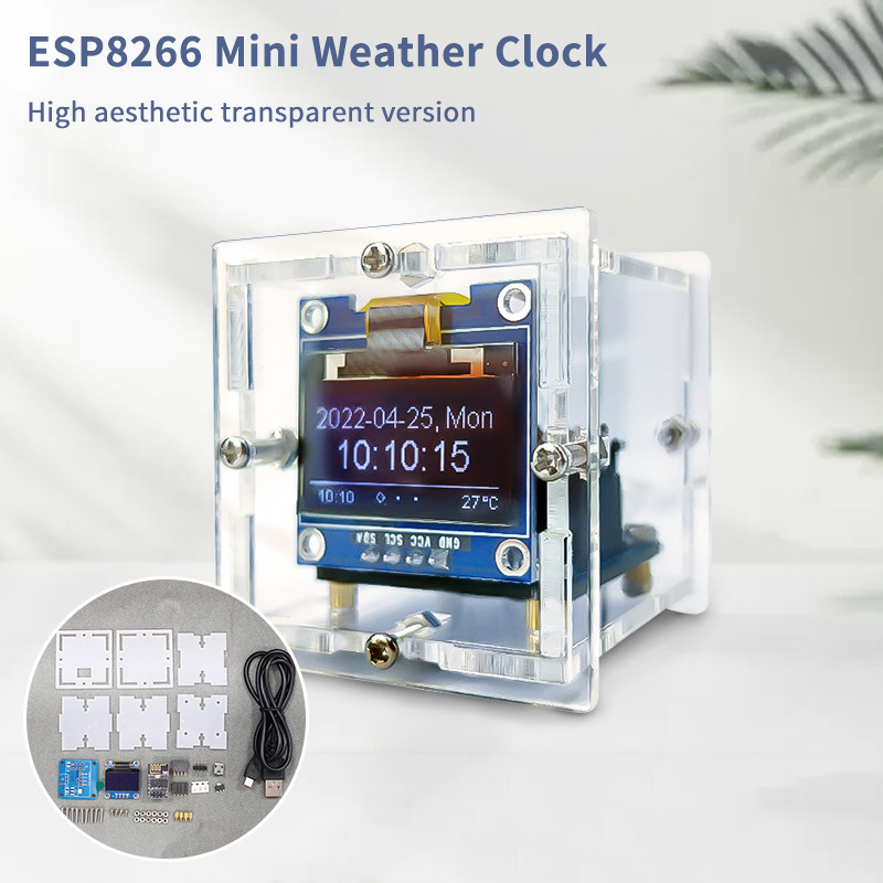 ESP8266 미니 날씨 시계 키트 DIY 납땜 프로젝 - Diy Electronics Project Kit 리뷰 및 가격