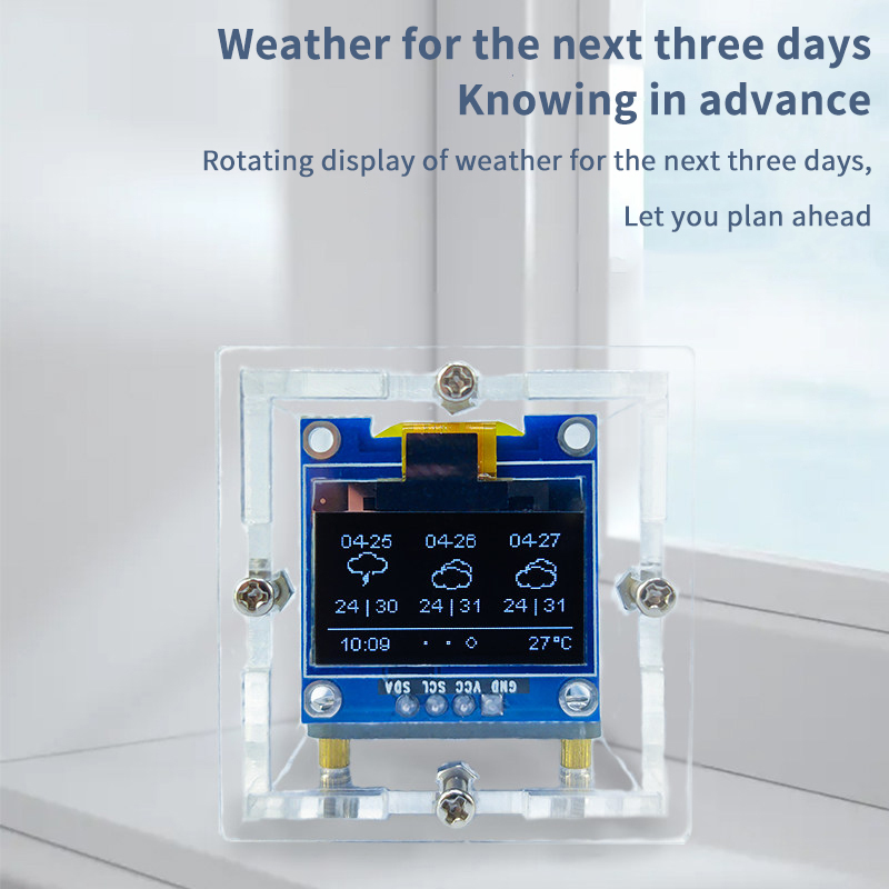 ESP8266 미니 날씨 시계 키트 DIY 납땜 프로젝 - Diy Electronics Project Kit 리뷰 및 가격