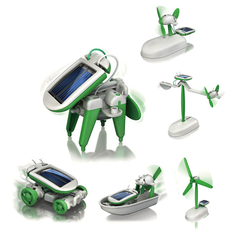 6-in-1 태양광 로봇 키트 조립 선박 팬 풍차 자동 - Diy Robot Electronics Kit 리뷰 및 가격