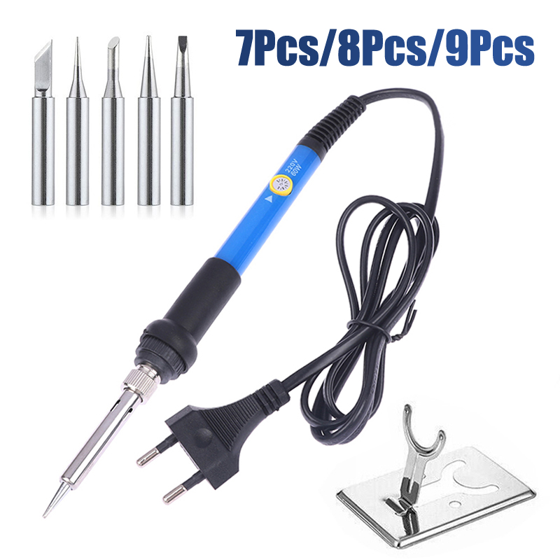 조절 가능한 온도 220V 60W 전기 납땜 인두 키트 - Diy Electronics Hobby 리뷰 및 가격