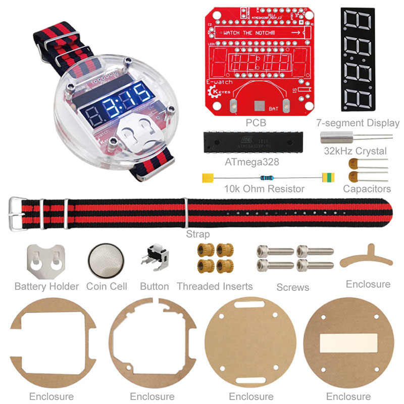 단일 칩 LED 키트 시계, DIY 빅 타임 전자 시계 - Diy Electronics Kits 리뷰 및 가격