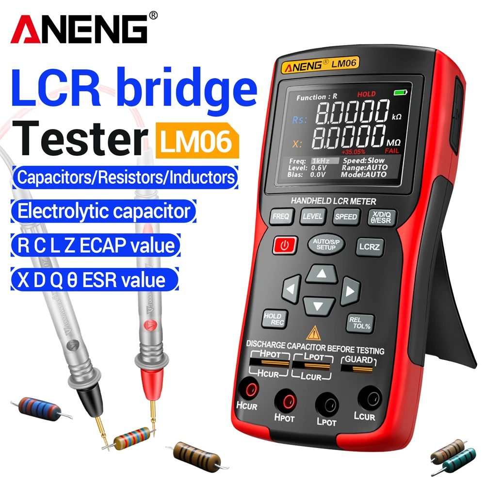 LM06 LCR 브리지 미터 전자 ESR 커패시터 멀티 - Diy Electronics Workshop 리뷰 및 가격