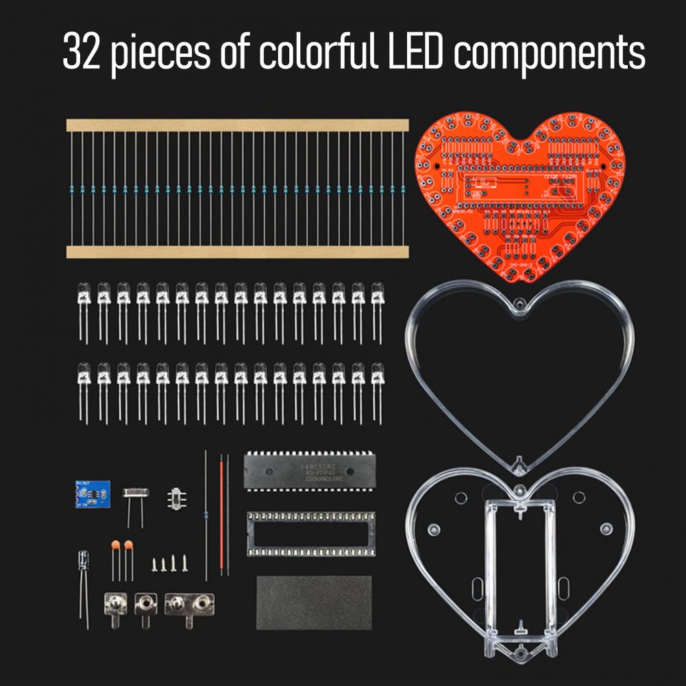 납땜 워크숍 키트 하트 모양 LED 납땜 키트 초보자용 - Diy Electronics Workshop 리뷰 및 가격