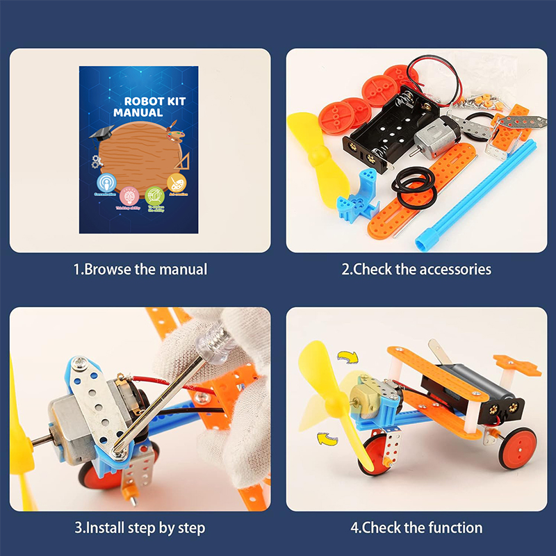6 세트 로봇 공학 키트 과학 실험 DIY 조립 모델  - Diy Electronics Toys 리뷰 및 가격