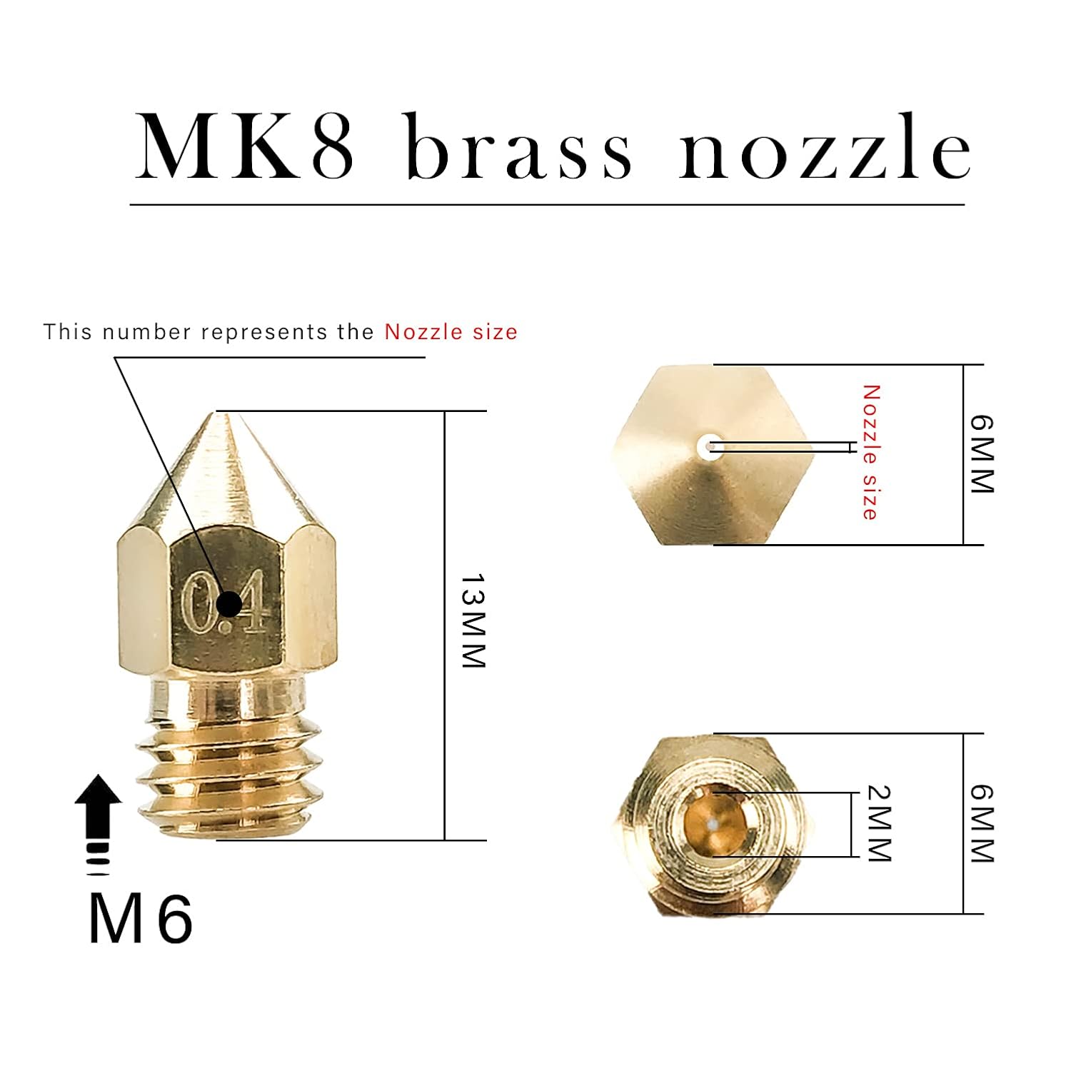 CREALITY 20개 MK8 황동 노즐 0.2/0.4 - Creality Printer K1 리뷰 및 가격