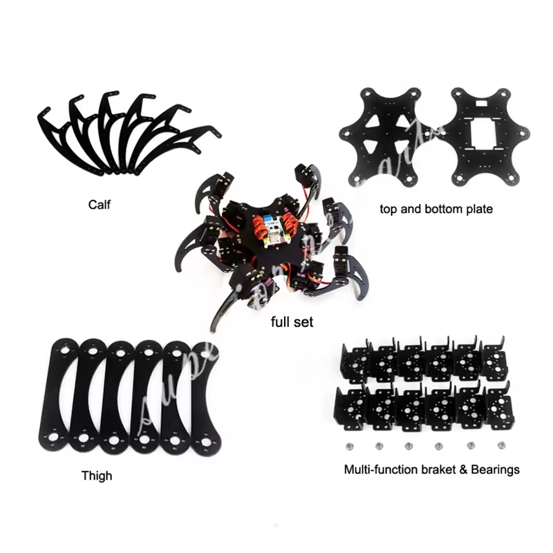 18 DOF 알루미늄 Hexapod 스파이더 브래킷 6 - Diy Robot Electronics Kit 리뷰 및 가격