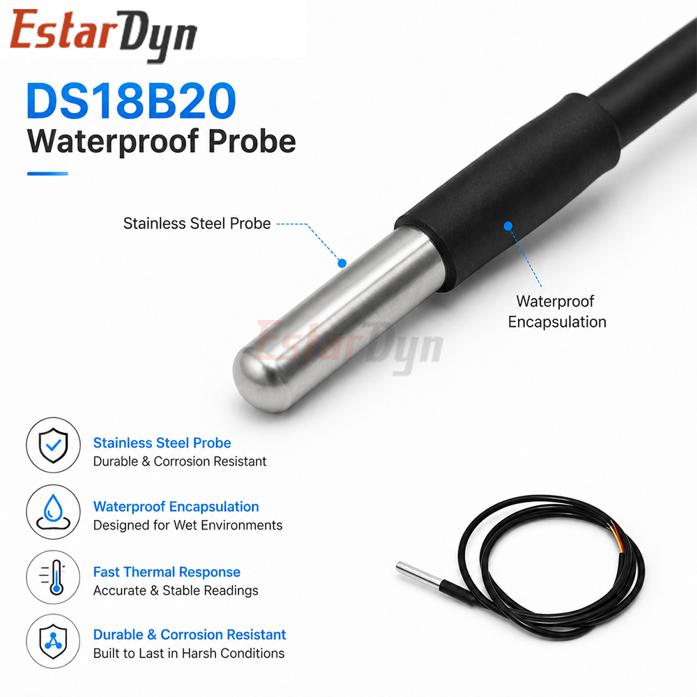 에스타딘 DS18B20 방수 디지털 온도 센서 1M 3 - Ds18B20 Temperature Sensor 리뷰 및 가격