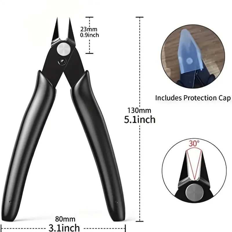 5인치 정밀 와이어 커터 및 지퍼 타이 커터 - 보석  - Diy Electronics Tools 리뷰 및 가격
