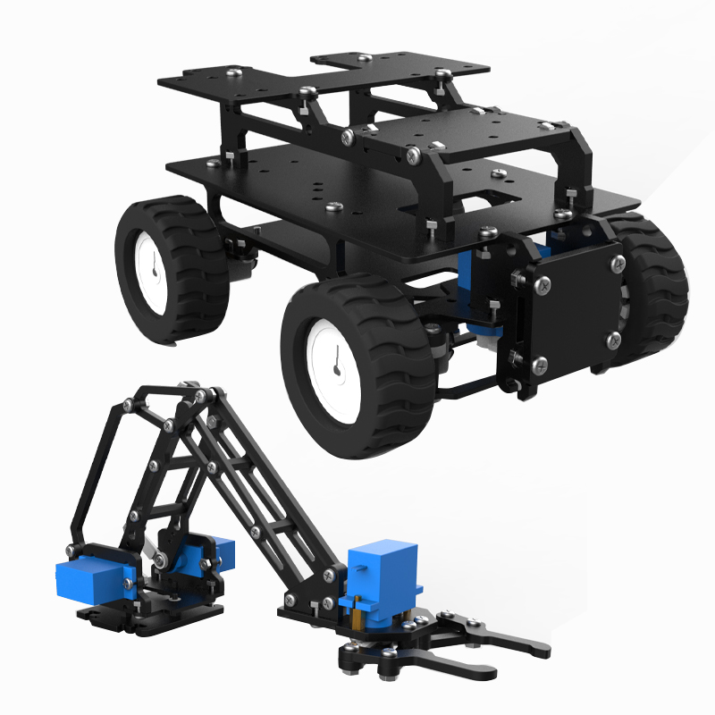 아크릴 4WD 로봇 자동차 모터 아커만 전방위 추적 섀 - Diy Robot Electronics Kit 리뷰 및 가격