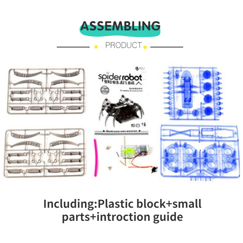뜨거운 판매 새로운 전기 로봇 거미 장난감 DIY 교육 - Diy Robot Electronics Kit 리뷰 및 가격