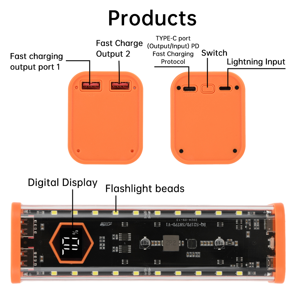 8*21700 배터리 케이스 22.5W 고속 충전 DI - Diy Electronics Hobby 리뷰 및 가격
