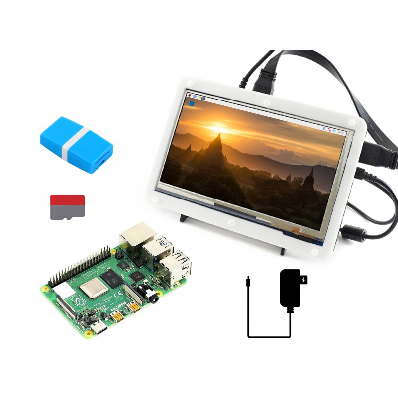 라즈베리 파이 4 모델 B 디스플레이 키트 7인치 정전 - Diy Electronics Kits 리뷰 및 가격