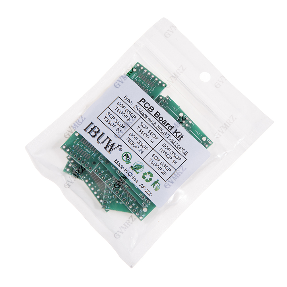 30PCS 6가지 값 SOP SSOP TSSOP PCB - Diy Electronics Project Kit 리뷰 및 가격