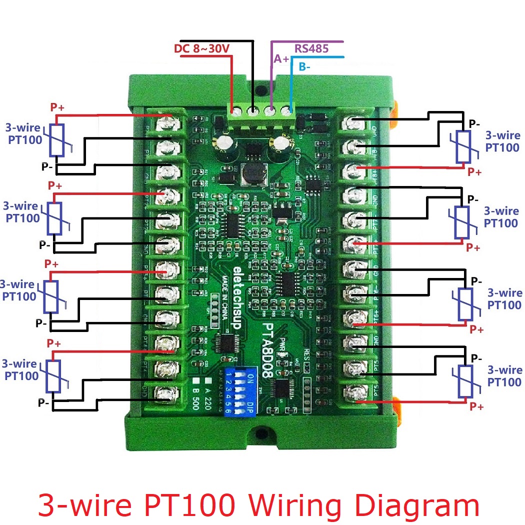 RS485 온도 센서 수집 모듈 8AI RS485 PT - Ds18B20 Temperature Sensor 리뷰 및 가격
