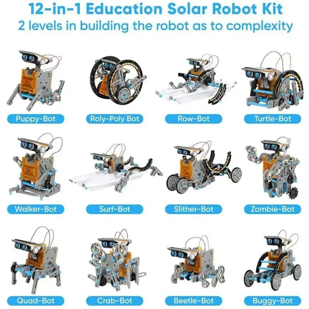 13 in 1 태양열 구동 로봇 과학 키트 DIY 빌딩 - Diy Electronics Hobby 리뷰 및 가격