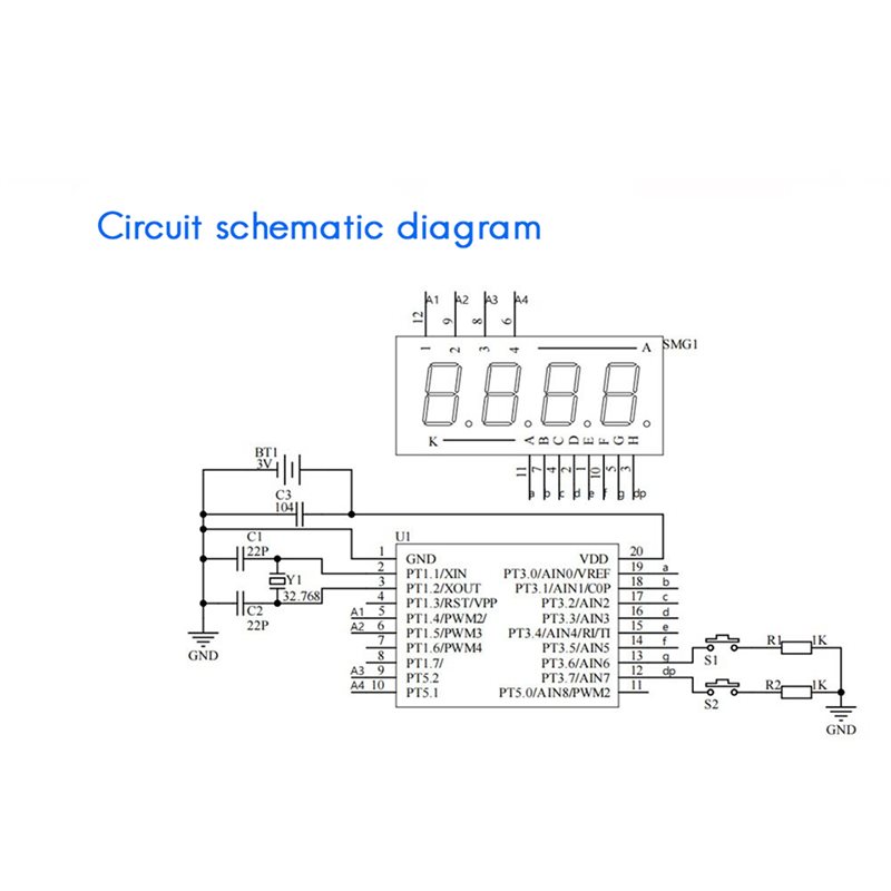 2X DIY 시계 LED 시계 전자 키트 0.28인치  - Diy Electronics Project Kit 리뷰 및 가격